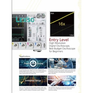 Osciloscopio Digital de Alta Resolución Rigol DHO1102 Edición Silenciosa 100 MHz 6 Meses de Garantía Lexso - Product Image 3