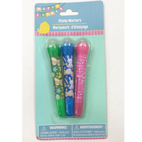 Ensemble de stylos marqueurs à encre lavables, 2 pièces, stylo de tampon à double tête, rouleau de couleur à l'eau pour enfants, pour dessiner