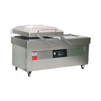 Machine d'emballage sous vide LITENG électrique 800 mm à double chambre avec couvercle auto-élévatif et pompe haut de gamme pour l'emballage de textiles et de sachets en feuille