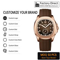 Montre de sport pour homme avec cadran quadrillé, bracelet en silicone et acier inoxydable, étanche, design personnalisé, logo OEM/ODM, MOQ 50 pièces