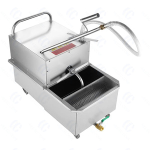 Chariot de filtration d'<span class=keywords><strong>huile</strong></span> en acier inoxydable pour équipement de cuisine de restaurant et restauration rapide / <span class=keywords><strong>Filtre</strong></span> de <span class=keywords><strong>friteuse</strong></span> de haute qualité - Product Image 3