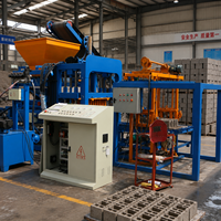 Machine de fabrication de blocs de béton creux entièrement automatique de haute qualité avec moteur, machine à fabriquer des briques 4-18