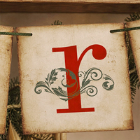 Bannières de Noël vintage portables personnalisées pour décorations de fêtes - Réutilisables et légères