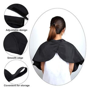 Vendita calda logo personalizzato salone di bellezza impermeabile accessori per parrucchieri Shampoo mantelle nere Make up salone mantelle per le donne - Product Image 2