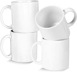 Mug en céramique blanc vierge de 11 oz et 15 oz avec poignée pour impression par sublimation, expédié depuis l'entrepôt chinois - Product Image 2