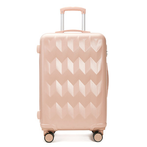 Women's 20 And 24 Inch Carry On Suitcase <b>With</b> Combination <b>Lock</b> Durable Trolley Case For Leisure Travel Solid Color Swivel <b>Wheels</b> - Product Image 5