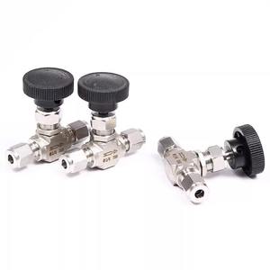 SS304 SS316 3000psi 6000psi 8 10 мм высокое давление и Температура регулятор расхода газа двойной наконечник кованый игольчатый клапан - Product Image 3