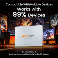 MAXBY 1TB 512GB SATA III SSD - Dukungan 2.5 Inch & M.2 2242 2280, Kecepatan Baca 550MB/s TLC NAND Flash Solid State Drive untuk PC Laptop