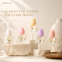 Vela Aromática de Lujo con Aroma a Tulipán, Vela Decorativa Hecha a Mano, Regalo para el Hogar, Servicio de Etiqueta Privada con Logotipo Personalizado OEM ODM