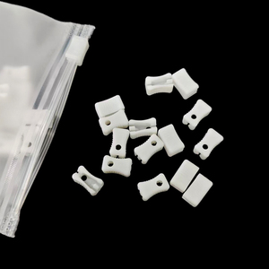 <span class=keywords><strong>Fermeture</strong></span> éclair en PLA dégradable par injection - Entièrement biodégradable, écologique, blanche, refermable, clip-on, glissière, accessoire de <span class=keywords><strong>fermeture</strong></span> - Product Image 2