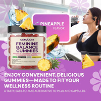 Gummies Probiotiques OEM/ODM à Marque Blanche Canneberge D-Mannose pour l'Équilibre du pH Féminin, la Santé Vaginale et le Soutien Urinaire des Femmes