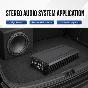 Amplificateur de voiture 4 canaux classe AB 1000W max, amplificateur audio stéréo pour système de haut-parleurs de voiture, service OEM ODM personnalisé E1004 - Product Image 3