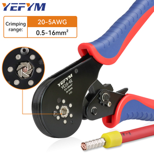 YE16-6E 6-Sided Wire Crimper Pliers Set Cold &amp; Needle Terminal Clamping Hand-Powered Tubular Terminal <strong>Tool</strong> <strong>for</strong> Terminal Crimping - Product Image 3