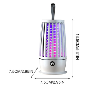 Trampa para insectos, linterna de camping, atrapa moscas, recargable por USB, matamosquitos para el hogar, dormitorio, camping al aire libre - Product Image 2