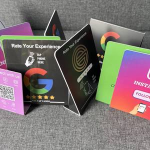 स्टैंड कस्टम एनएफसी धारक जी प्ले गिफ्ट कार्ड प्ले उपहार कार्ड प्रोग्राम योग्य क्यूआर कोड प्लास्टिक भुगतान समीक्षा - Product Image 6