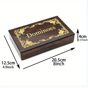 Elegant Premium Eco-Friendly Acrylic Domino Set Six-Dot Classic Design Sports Theme Travel-Friendly Stylish Storage Box Family - Product Image 4