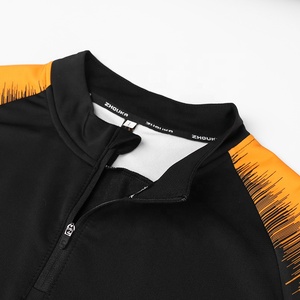 Conjunto <span class=keywords><strong>de</strong></span> chándal <span class=keywords><strong>de</strong></span> fútbol Vintage para hombre, chaqueta <span class=keywords><strong>de</strong></span> fútbol <span class=keywords><strong>de</strong></span> <span class=keywords><strong>entrenamiento</strong></span> con cremallera <span class=keywords><strong>de</strong></span> 1/4 cuartos, sudadera <span class=keywords><strong>de</strong></span> jersey <span class=keywords><strong>de</strong></span> poliéster para <span class=keywords><strong>entrenamiento</strong></span> - Product Image 4