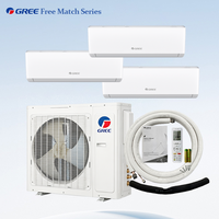 Système multi-zones Gree Free Match ultra silencieux 18000 BTU 28000 BTU R32 Inverter, climatiseur de refroidissement et de chauffage pour chambre à coucher