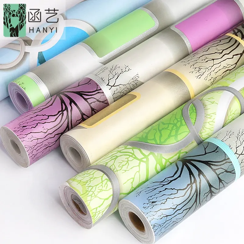 Factory Wholesale Modern Self Adhesive Wall Paper PVC Waterproof Peel Stick Wallpaper Home Decorative Wallpapers/wall Coating