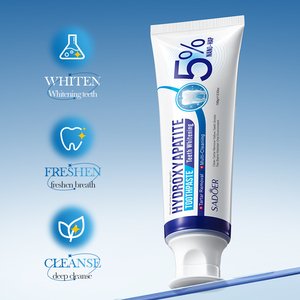 OEM SADOER Marque privée <span class=keywords><strong>Dentifrice</strong></span> Hydroxyapatite Produit blanchissant <span class=keywords><strong>pour</strong></span> les soins bucco-dentaires <span class=keywords><strong>pour</strong></span> l'élimination du <span class=keywords><strong>tartre</strong></span> profond et l'alimentation - Product Image 2