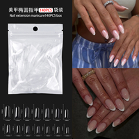 Ongles artificiels longs de qualité salon, 24 pièces, forme stiletto, couvrance totale, en ABS, à presser, avec lime offerte