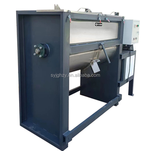 Mélangeur horizontal pour poudres sèches alimentaires et chimiques, en acier inoxydable, surface de <span class=keywords><strong>contact</strong></span> avec les matériaux, capacité 300 kg - Product Image 5