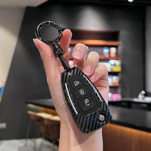 Étui de protection pour clé en fibre de carbone de haute qualité pour Ford Kuga EcoSport Mondeo Focus Fiesta - Porte-clés de protection - Product Image 2
