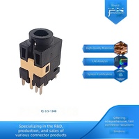 Kabel 4-bagian dengan Sakelar Deteksi Vertikal Jack Headphone Tembaga 35mm Kontak Berlapis Emas Lima Pin Model PJ-3.5-134B