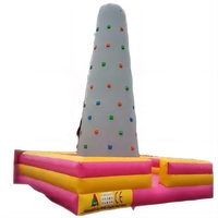 Jeux d'escalade personnalisés escalade de paroi rocheuse gonflable à vendre