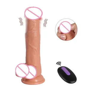 Fernbedienung gummi kunststoff weichen silikon penis elektrische dildo für frauen vibrierenden dildo sex spielzeug für frau
