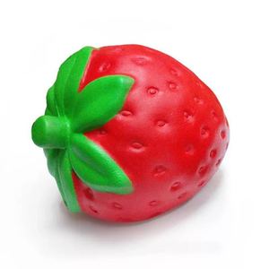 Juguetes Blandos de Frutas de PU de Rebote Lento para Niñas Jincan, Simulación de Alimentos: Melocotón, Sandía, Plátano, Piña, Fresa - Product Image 2