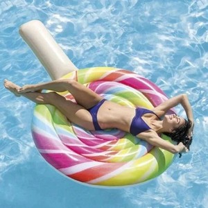 แพยางเป่าลมรูปอมยิ้มขนาดใหญ่, แพยางลายสายรุ้งสำหรับผู้ใหญ่, แพยางสำหรับปาร์ตี้ริมสระน้ำหรือทะเลในช่วงฤดูร้อน - Product Image 6