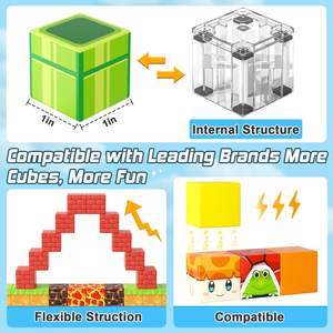 Juguetes de Construcción Creativos STEM 3D Personalizados, Bloques Magnéticos de Plástico Resistentes, Juegos de Rompecabezas DIY, Conjuntos Educativos para Niños - Product Image 2