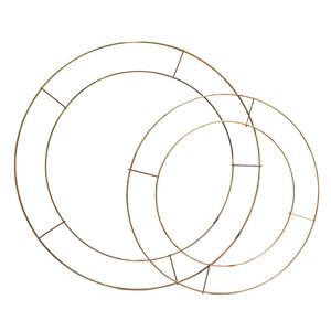 गोल आकार धातु तार पुष्पचक्र फ्रेम - Product Image 1