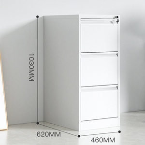 Gõ xuống cấu trúc văn phòng/đồ nội thất nhà 3 ngăn kéo thép dọc lưu trữ Tủ hồ sơ - Product Image 4