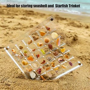 32 lưới 64 lưới tùy chỉnh rõ ràng nhỏ <span class=keywords><strong>Seashell</strong></span> lưu trữ hiển thị tổ chức hộp Acrylic từ <span class=keywords><strong>Seashell</strong></span> hộp hiển thị - Product Image 2
