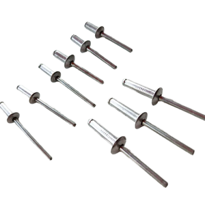 Rivets aveugles en acier inoxydable 4.8/8.8, tête ronde semi-tubulaire de 2,0 mm, 30 mm, finition brillante, non revêtus, ISO9001 - Product Image 1