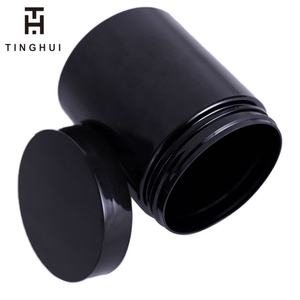 บรรจุภัณฑ์เครื่องสำอางคุณภาพสูง ขนาด 50 มล. 60 มล. 100 มล. 120 มล. 150 กรัม 200 มล. 250 มล. 500 มล. ขวดพลาสติก PET สีดำสำหรับครีมทาหน้า - Product Image 1