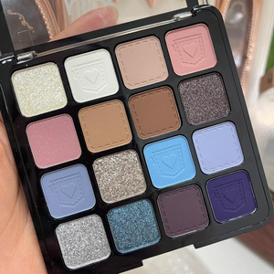 Paleta <span class=keywords><strong>de</strong></span> Maquillaje <span class=keywords><strong>de</strong></span> 18 Colores con Sombras <span class=keywords><strong>de</strong></span> Ojos en Polvo Perlado Mineral Mate, Tonos Cálidos Neutros Vintage, Iluminador y Contorno - Product Image 6
