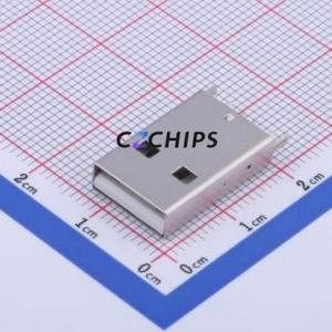 U-G-04DD-W-4 USB Connector Through hole Component (THT) Connector Type-A USB 2.0 Male Through Hole - Product Image 1