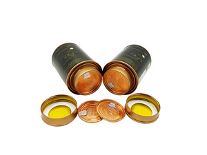 Cylindre d'impression personnalisé matcha boîtes de papier composite noir thé herbe emballage avec couvercles intérieurs imprimés avec logo - Product Image 2