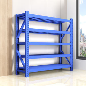 מתלה למחסן במוסך - מדפי ערימה לאחסון בריח מתכוונן למשטחים | יחידות מדפים ממתכת פלדה - Product Image 4