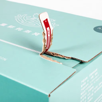 Boîte d'expédition en carton ondulé vert menthe écologique personnalisée avec gaufrage et paillettes pour l'e-commerce, emballage de vêtements pour petites entreprises