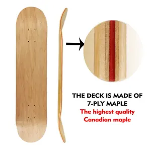 Wholesale Canadian Maple Blank Skateboard Deck Bulk Custom Skateboard Deck Blank Skateboards Skates Board Decks