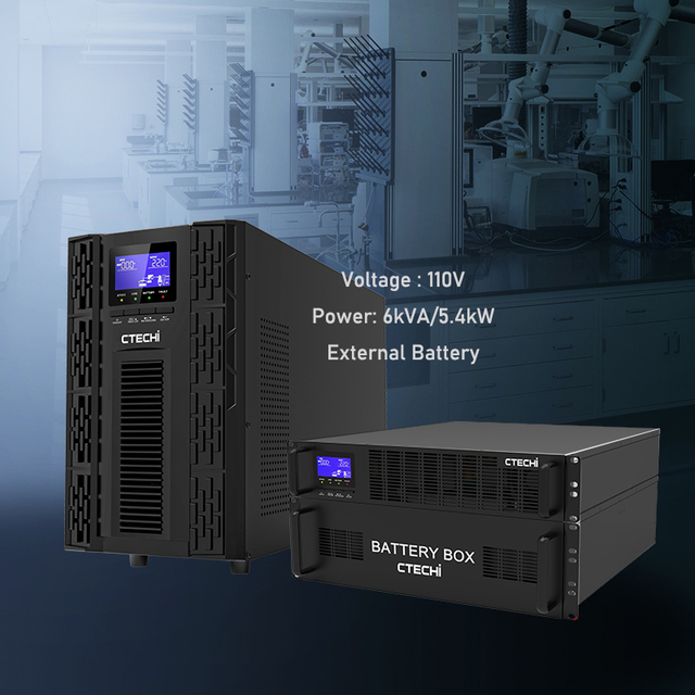 Hospital Office Networking Security System 5.4kW 5kW 6kVA On-line Interactive UPS Power Supply UPS Systems with External Battery