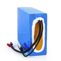 Batterie au lithium 48V 24Ah pour vélos électriques avec BMS 50A et chargeur 4A, personnalisation disponible.