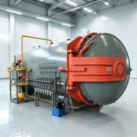 Autoclave Compuesto Totalmente Automático con Curva de Temperatura y Presión Programable, Máquina de Autoclave para Fibra de Carbono