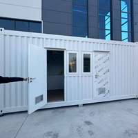 Maison conteneur mobile pliable de 20 pieds avec structure en acier, style ferme, amovible