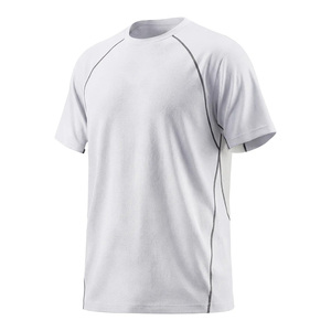 T-shirt à col rond pour homme Healy, coupe ample, polyester extensible, haut de sport, personnalisation par découpe automatisée - Product Image 3
