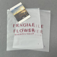 Sacs d'emballage en polyéthylène à fermeture éclair givrée imprimés sur mesure pour vêtements, avec glissière, pour expédition en gros